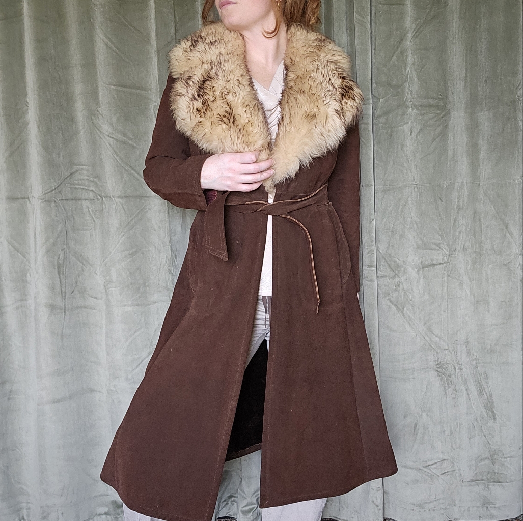 Vintage 1970s Leather Duster